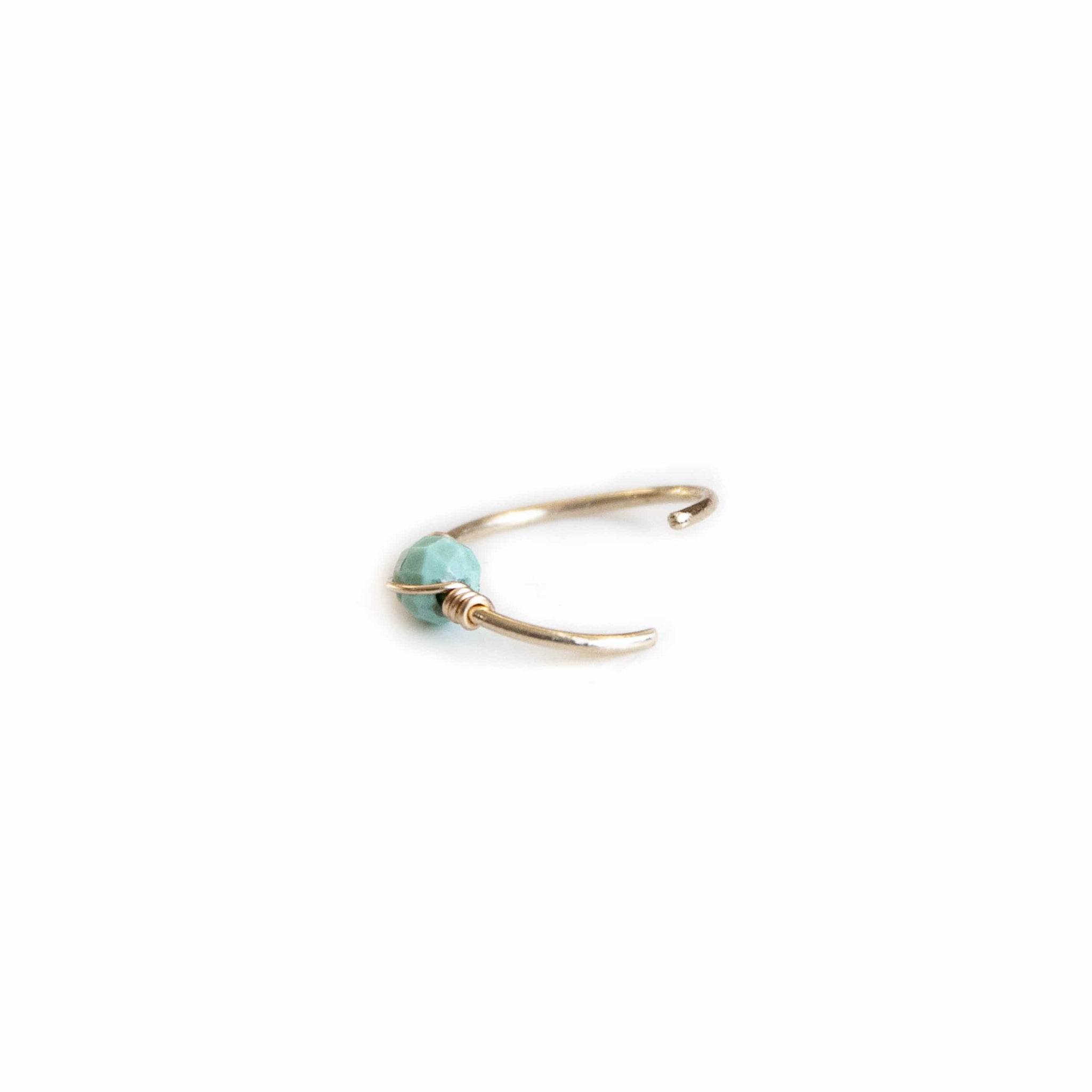 Turquoise nose ring on sale hoop