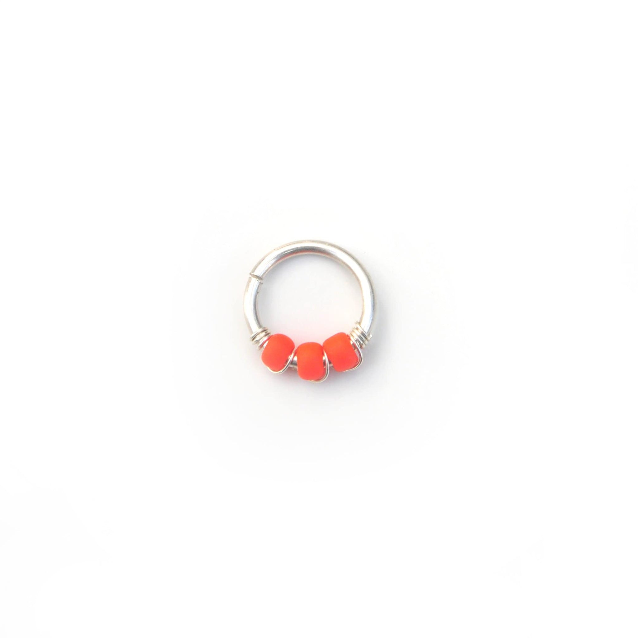 Orange septum sale ring